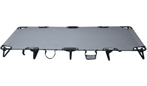 Ozark Trail Camping Folding with Easy Setup Cot, Gray, Adult,75.6in x 25 in x 8.46in, Polyester