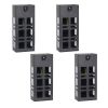 Solar LED Motion Sensor Deck Light, Black Finish, 10-50 Lumens (4-Count)