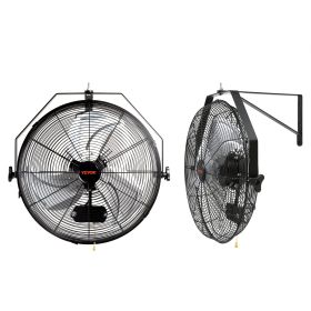 VEVOR Wall Mount Fan, 2 PCS 18 inch Manual 360-Degree Tilt Adjustment, 3-speed High Velocity Max. 4000 CFM Industrial Wall Fan for Indoor, Commercial
