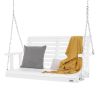 VEVOR Wooden Porch Swing 4 ft, Patio bench swing for Courtyard & Garden, Upgraded 880 lbs Strong Load Capacity, Heavy Duty Swing Chair Bench with Hang