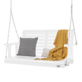 VEVOR Wooden Porch Swing 4 ft, Patio bench swing for Courtyard & Garden, Upgraded 880 lbs Strong Load Capacity, Heavy Duty Swing Chair Bench with Hang