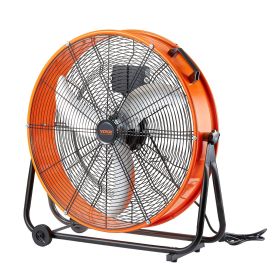 Drum Fan 24 Inch High Velocity Industrial Use 3-Speed Timer for Warehouse