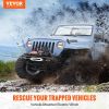 VEVOR Electric Winch, 12V 4500 lb Load Capacity Nylon Rope Winch