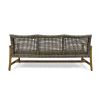 HAMPTON WOOD + WICKER 3 SEATER