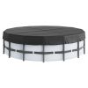 VEVOR 18 Ft Round Pool Cover, Solar Covers for Above Ground Pools, Safety Pool Cover with Drawstring Design, 420D Oxford Fabric Summer Pool Cover, Wat