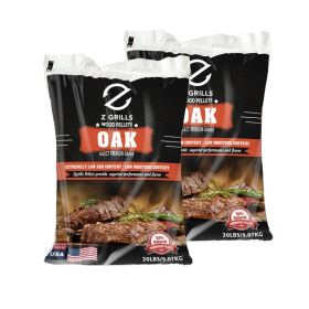 100% Natural Wood Pellets for wood pellets grills (weight: 40lbs, flavor: oak)