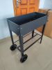 Aveyas Mobile Metal Raised Garden Bed Cart with Legs, Elevated Tall Planter Box with Wheels for Outdoor Indoors House Patio Backyard Vegetables Tomato