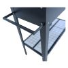 Aveyas Mobile Metal Raised Garden Bed Cart with Legs, Elevated Tall Planter Box with Wheels for Outdoor Indoors House Patio Backyard Vegetables Tomato