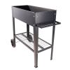 Aveyas Mobile Metal Raised Garden Bed Cart with Legs, Elevated Tall Planter Box with Wheels for Outdoor Indoors House Patio Backyard Vegetables Tomato