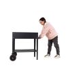 Aveyas Mobile Metal Raised Garden Bed Cart with Legs, Elevated Tall Planter Box with Wheels for Outdoor Indoors House Patio Backyard Vegetables Tomato