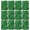 Artificial Boxwood Panel 12pcs Boxwood Hedge Wall Panels Artificial Grass Backdrop Wall 24X16 4cm Green Grass Wall, Fake Hedge for Decor Privacy Fence